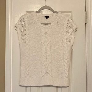 Talbots Petite Cable Knit Sweater Vest/Top Size Large